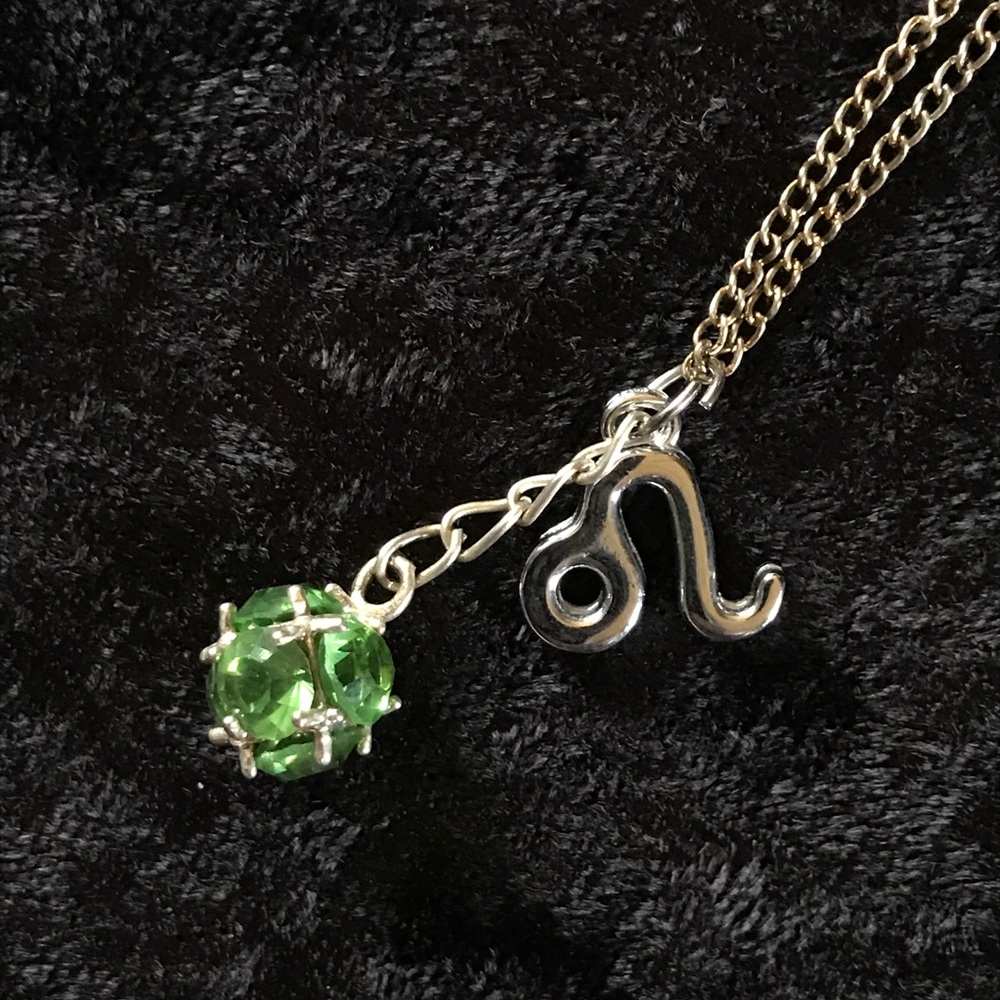 Leo Peridot Gemstone Necklace
