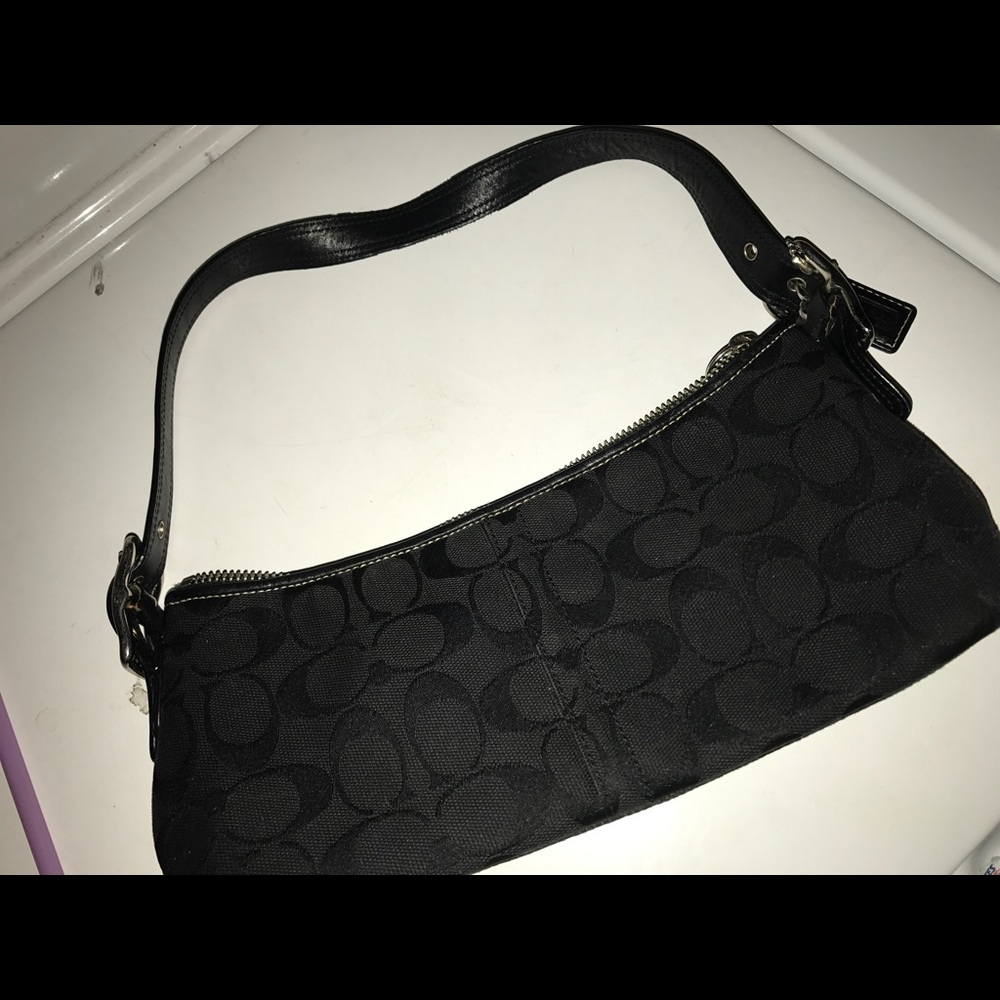 Small black coach purse