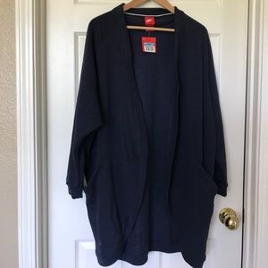 Nike long sleeve cardigan 'sweatshirt'.