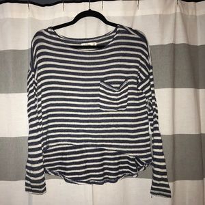 Blue and white stripped sweater from Abercrombie