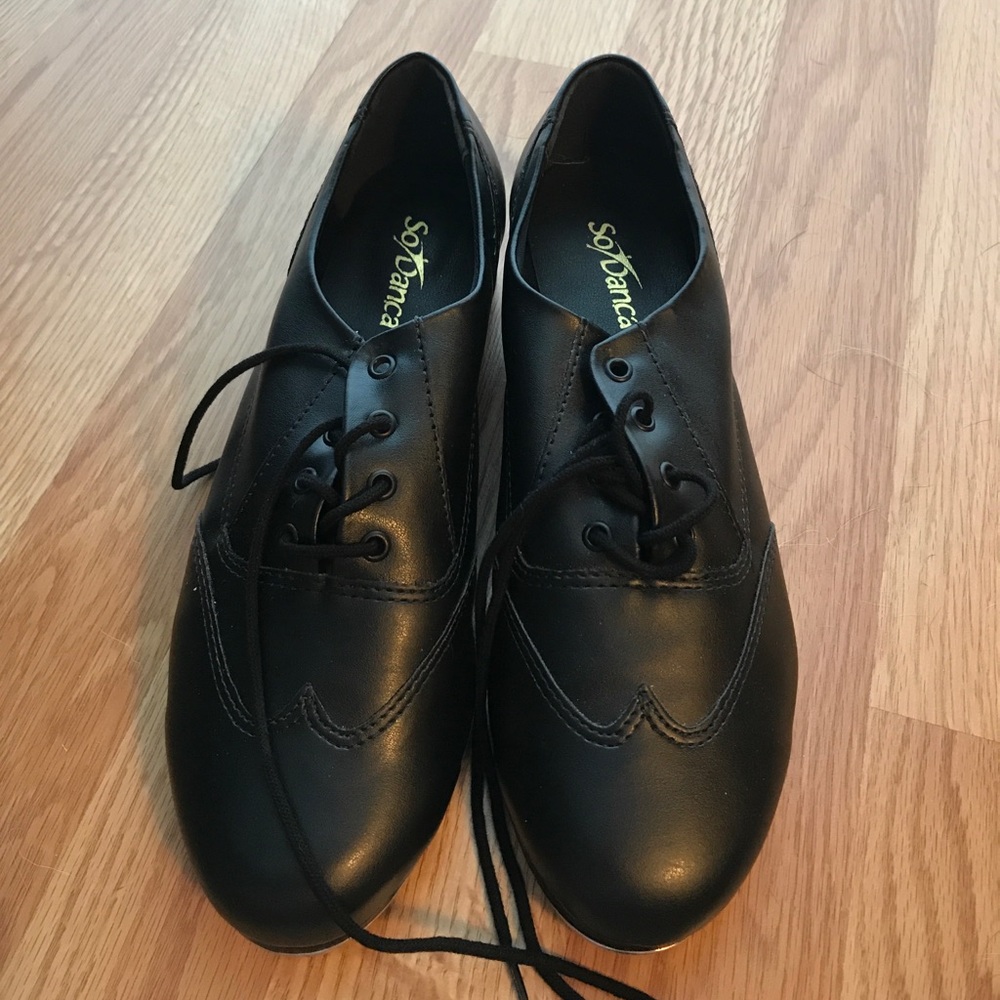 Adult Black Oxford Tap Shoes