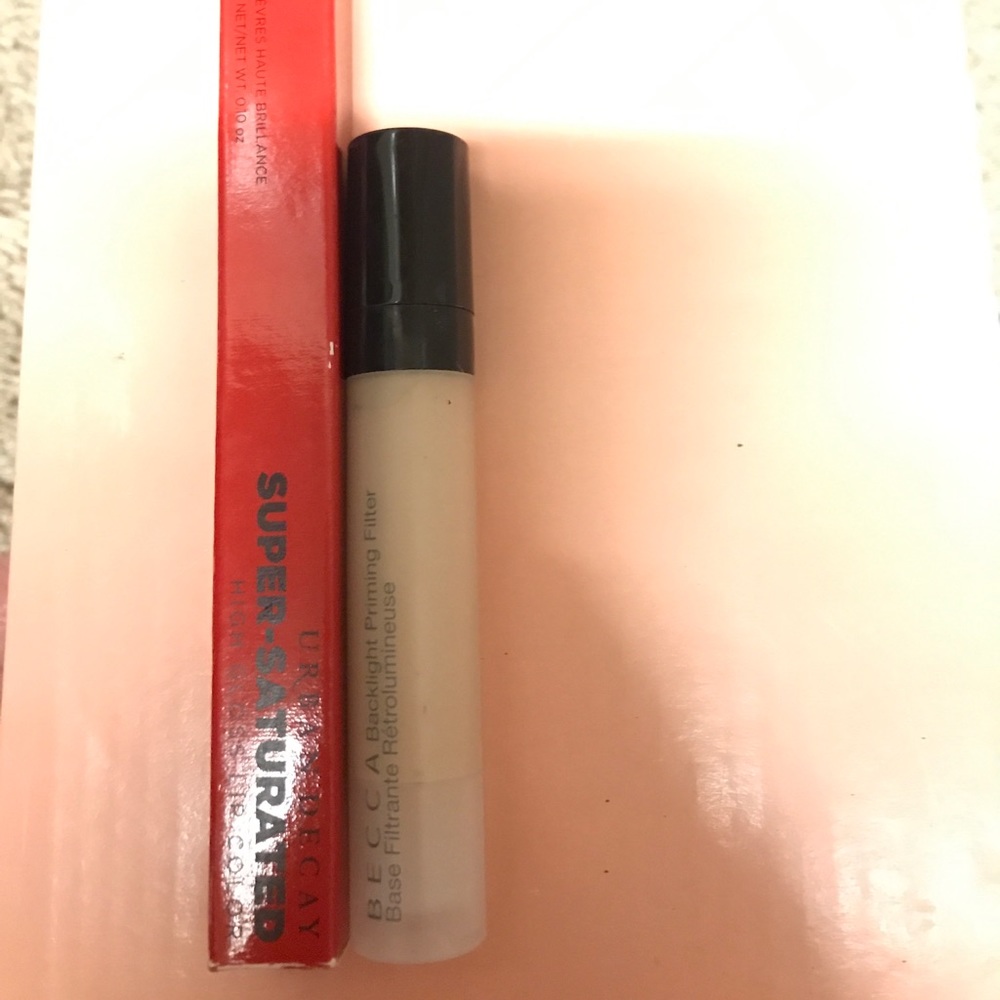 New Urban Decay Lip Gloss & Becca Backlight Primer