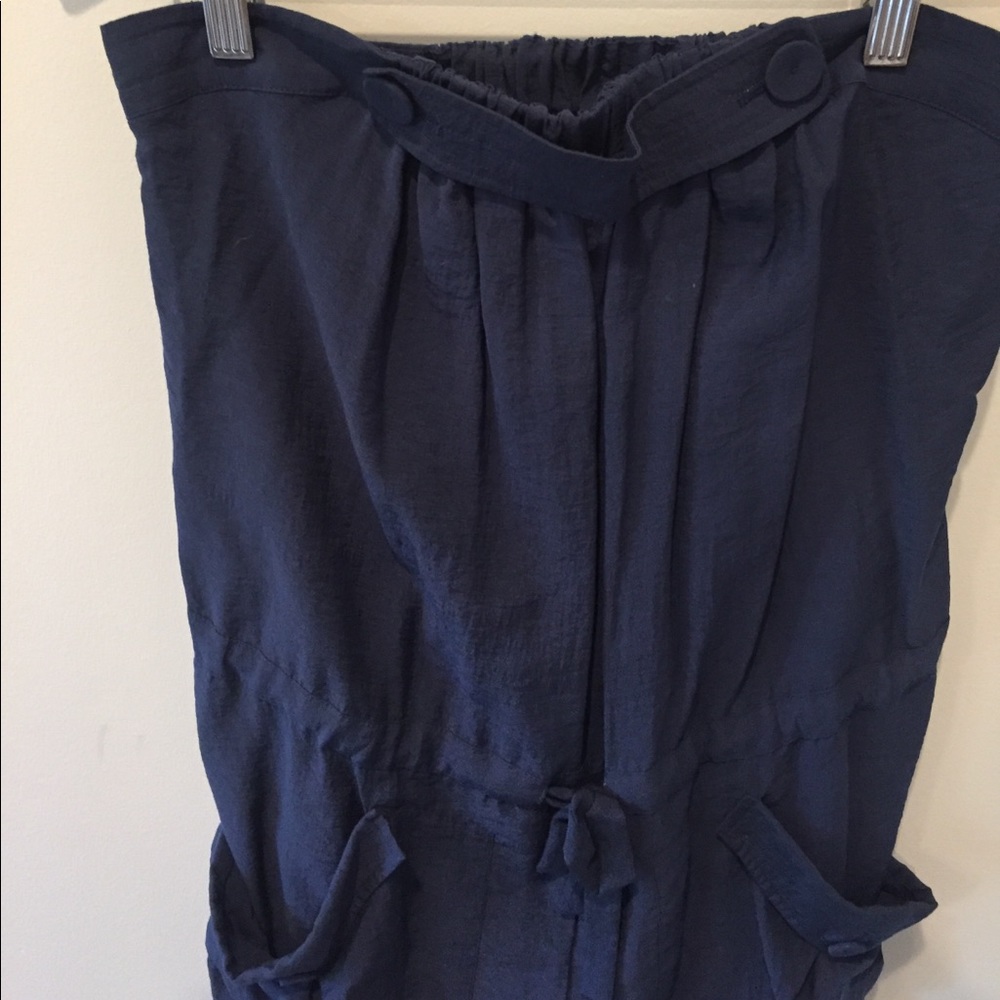 BCBG navy romper, new without tags