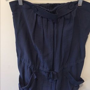 BCBG navy romper, new without tags