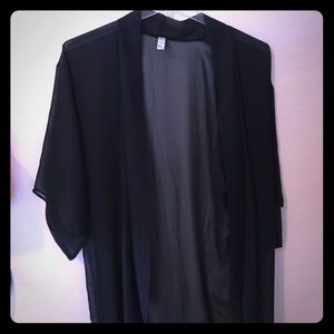 American Apparel mid calf length chiffon kimono