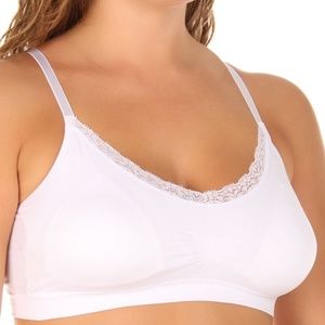 Lace trim Coobie bra, full size