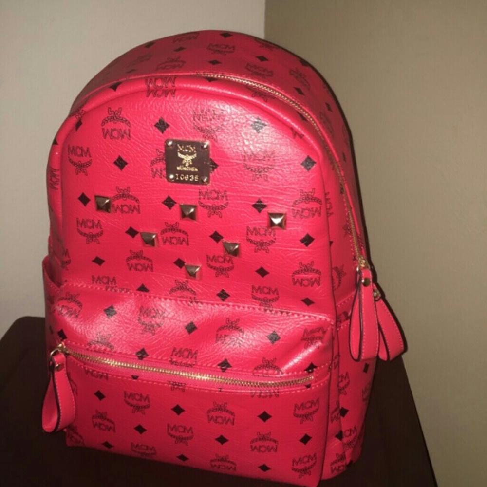 MCM Red Backpack (Authentic)