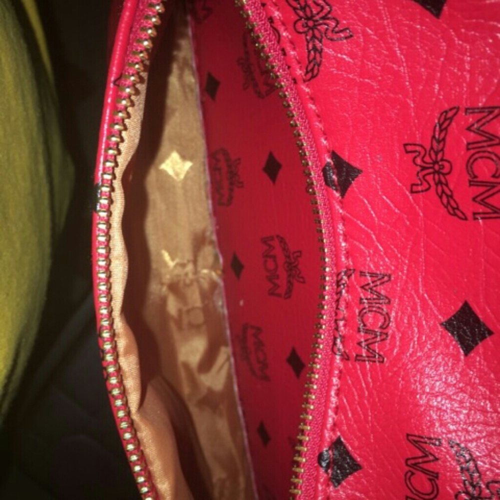 MCM Red Backpack (Authentic) - Picture 7 of 7
