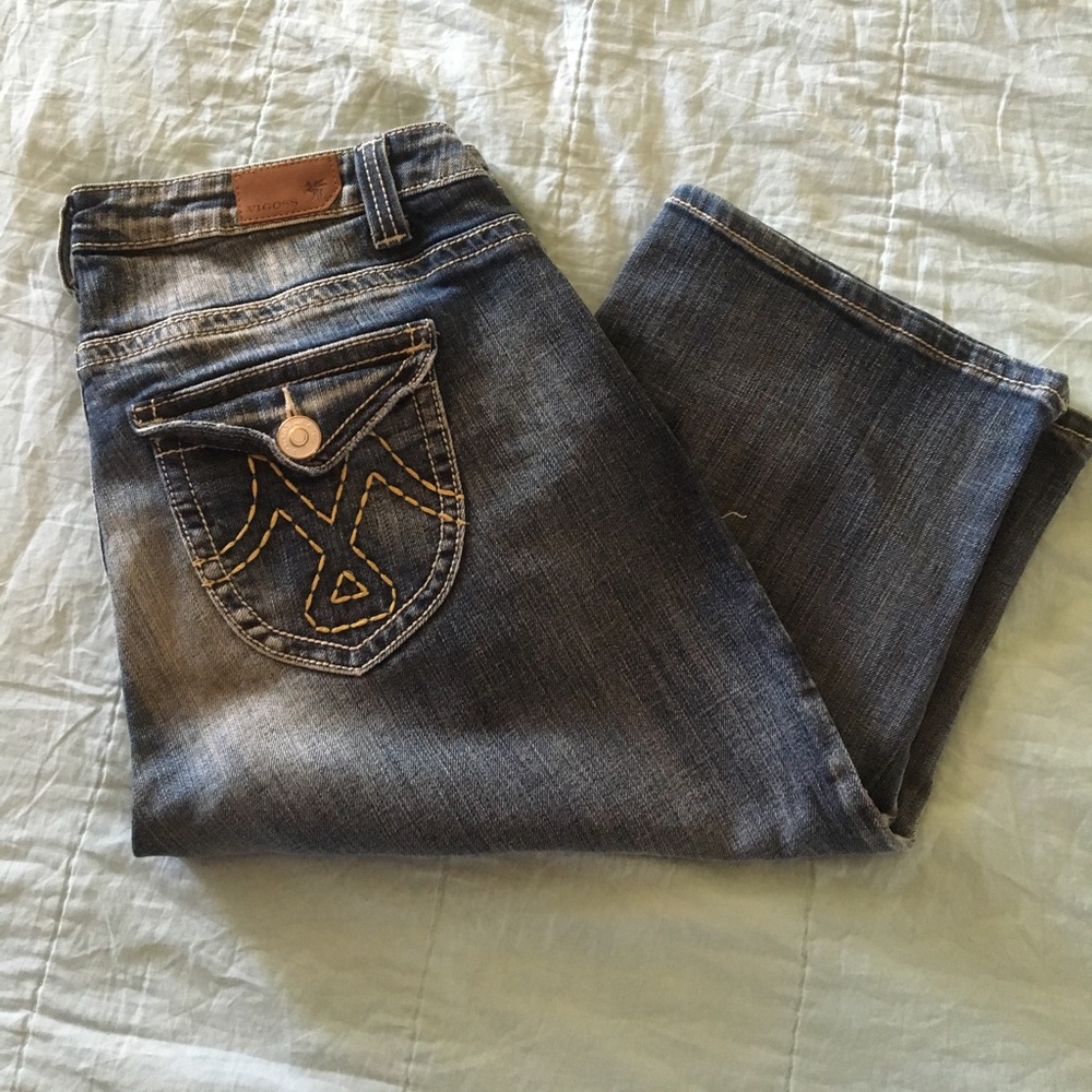 Authentic Vigoss cropped Jeans. Size 14