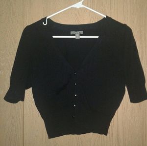 Apt 9 black cropped cardigan sweater
