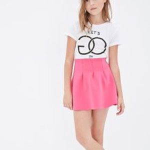 Forever 21 Pink Neoprene Skirt for Girls