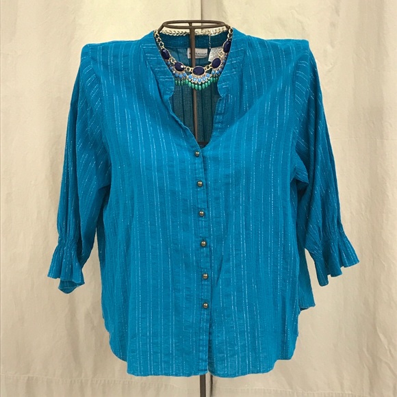 White Stag Tops - White Stag turquoise top