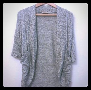 Gray cocoon cardigan