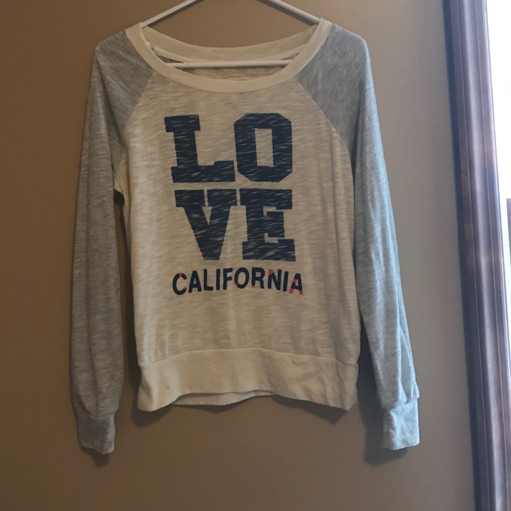 Long Sleeve California Tee - Light Gray