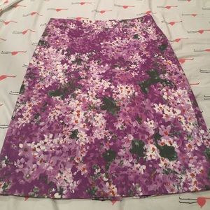 J Crew floral pencil skirt