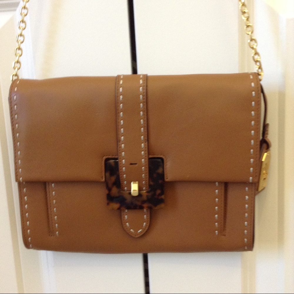 Ralph Lauren Brown Leather Handbag