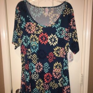 NWT Lularoe Perfect T, XL Aztec