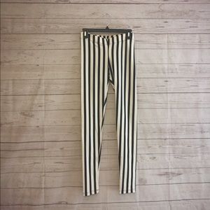 Bebe Striped Leggings