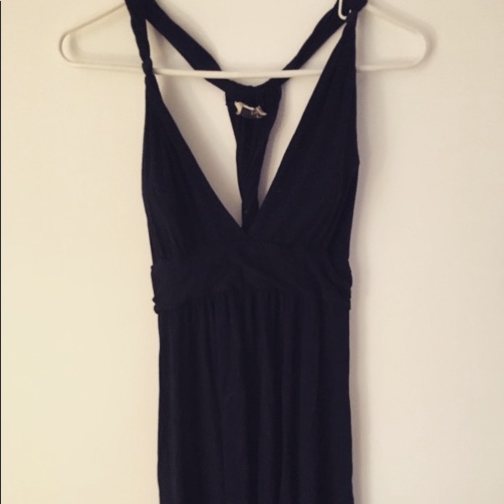 Black cotton dress