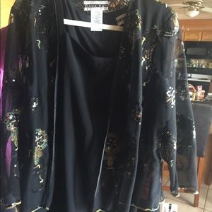 Evening mid length sequence dress