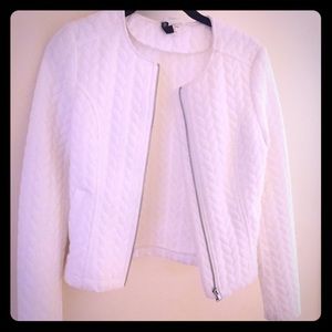 White quilted jacket