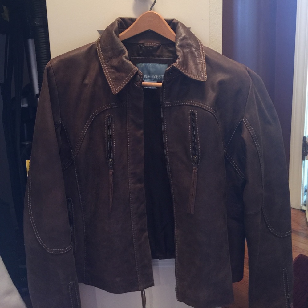Nine West vintage leather jacket