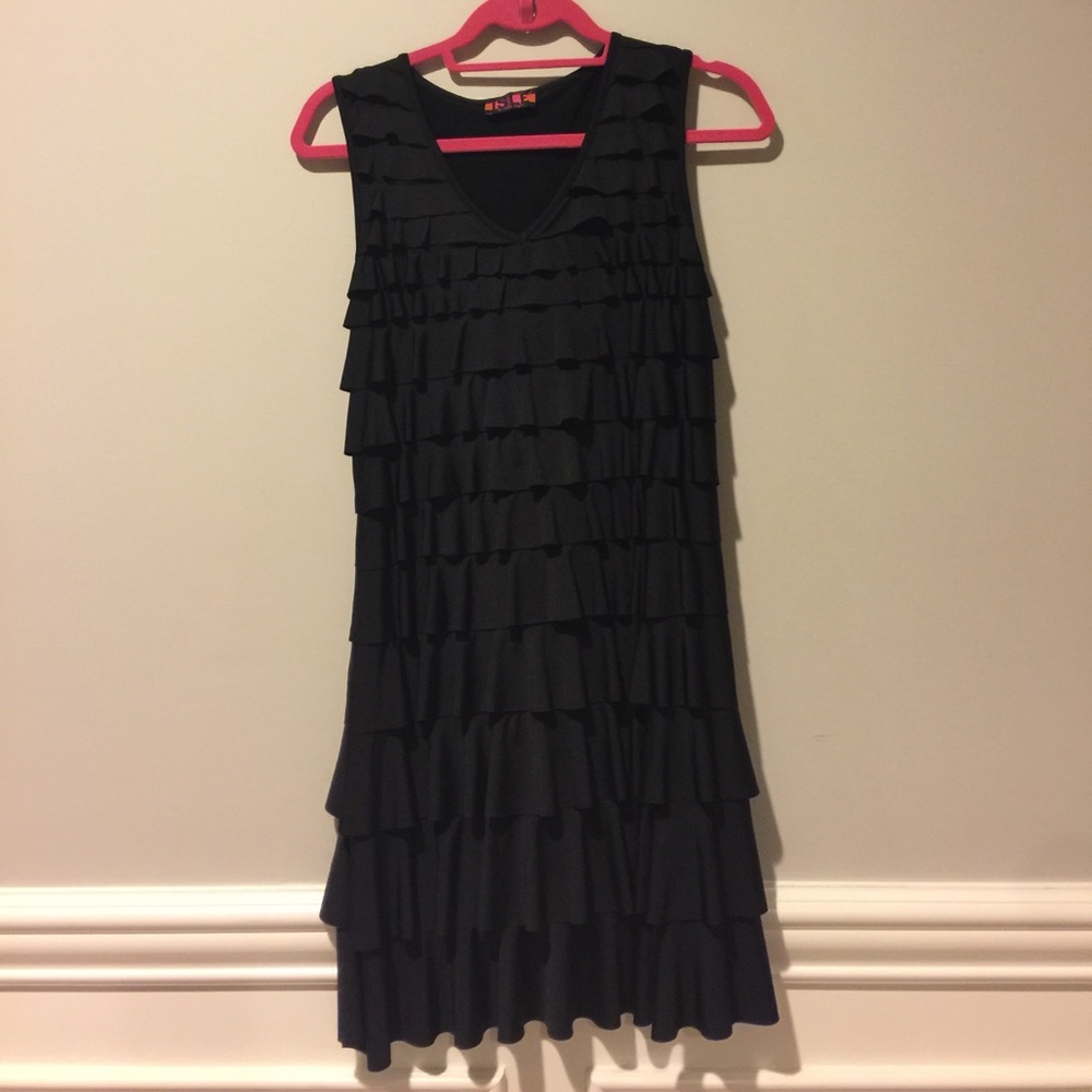 Black bathing suit coverup