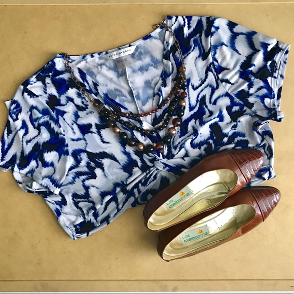 Peter Nygard Cap Sleeve Tee - Picture 2 of 7