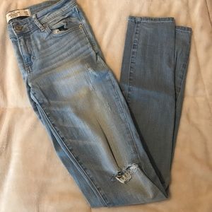 Light Wash Abercrombie Super Skinny Jeans