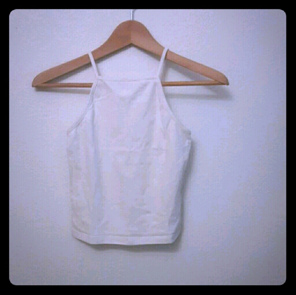 White garage tank top