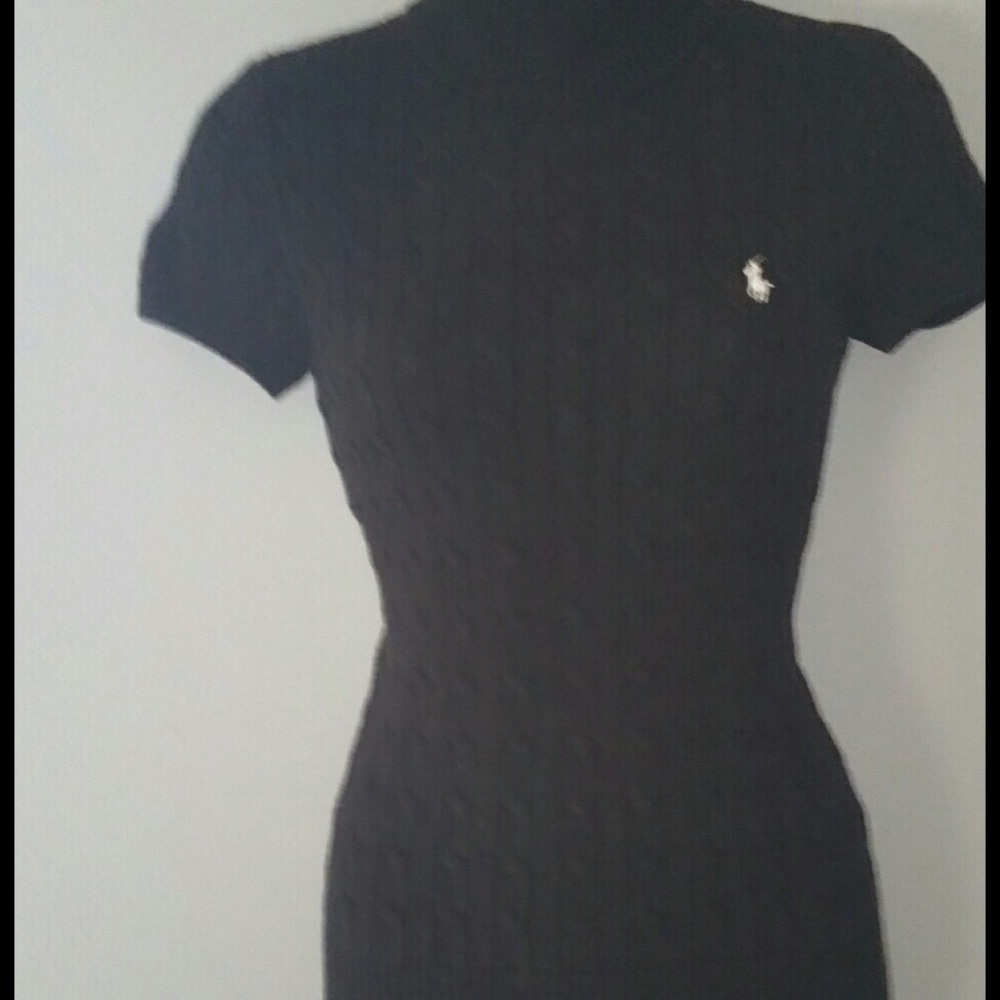 Ralph Lauren cable knit short sleeved turtleneck.