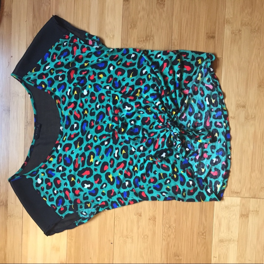 Cheetah Print Blouse