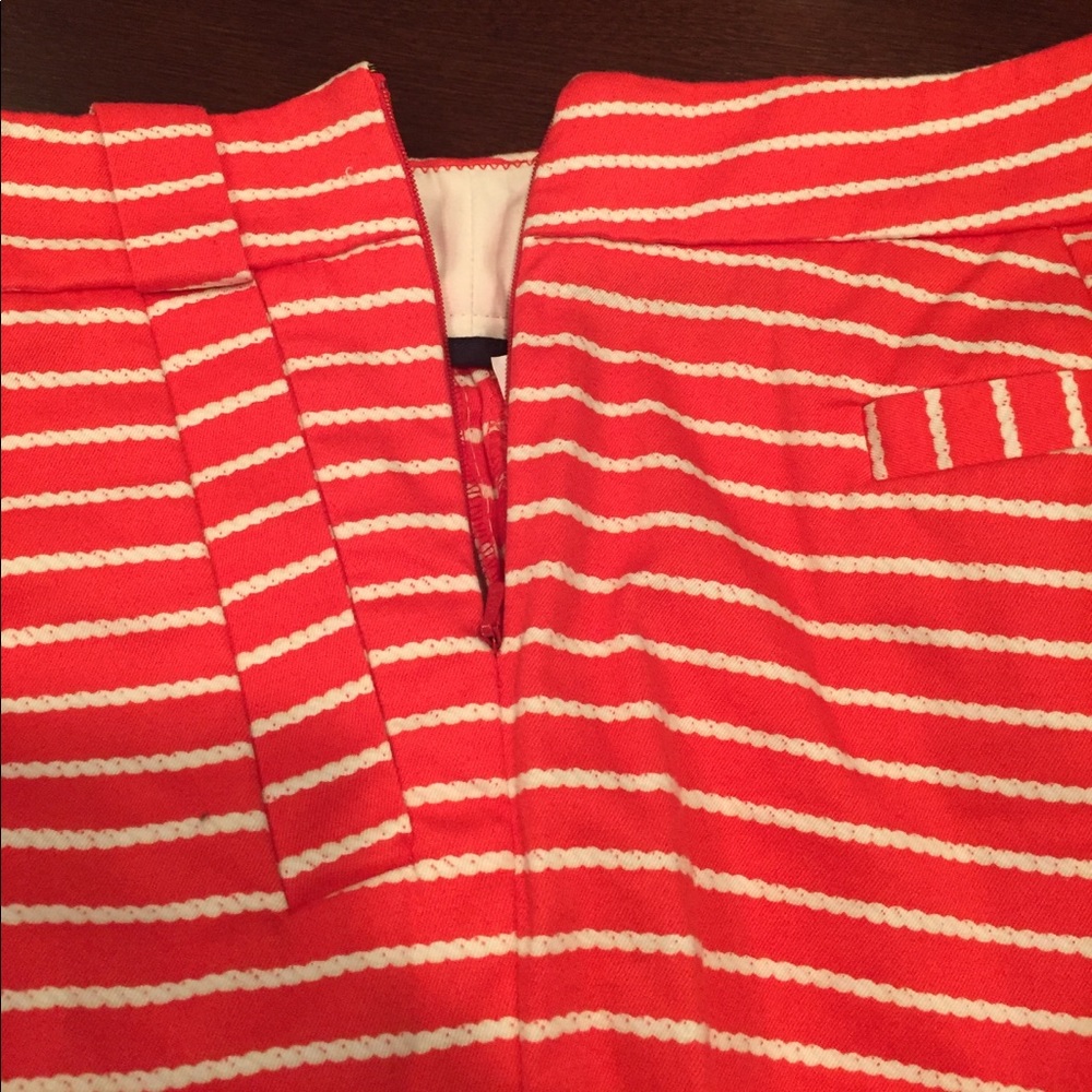J.Crew Shorts Coral Nautical Rope Stripes - Picture 3 of 5