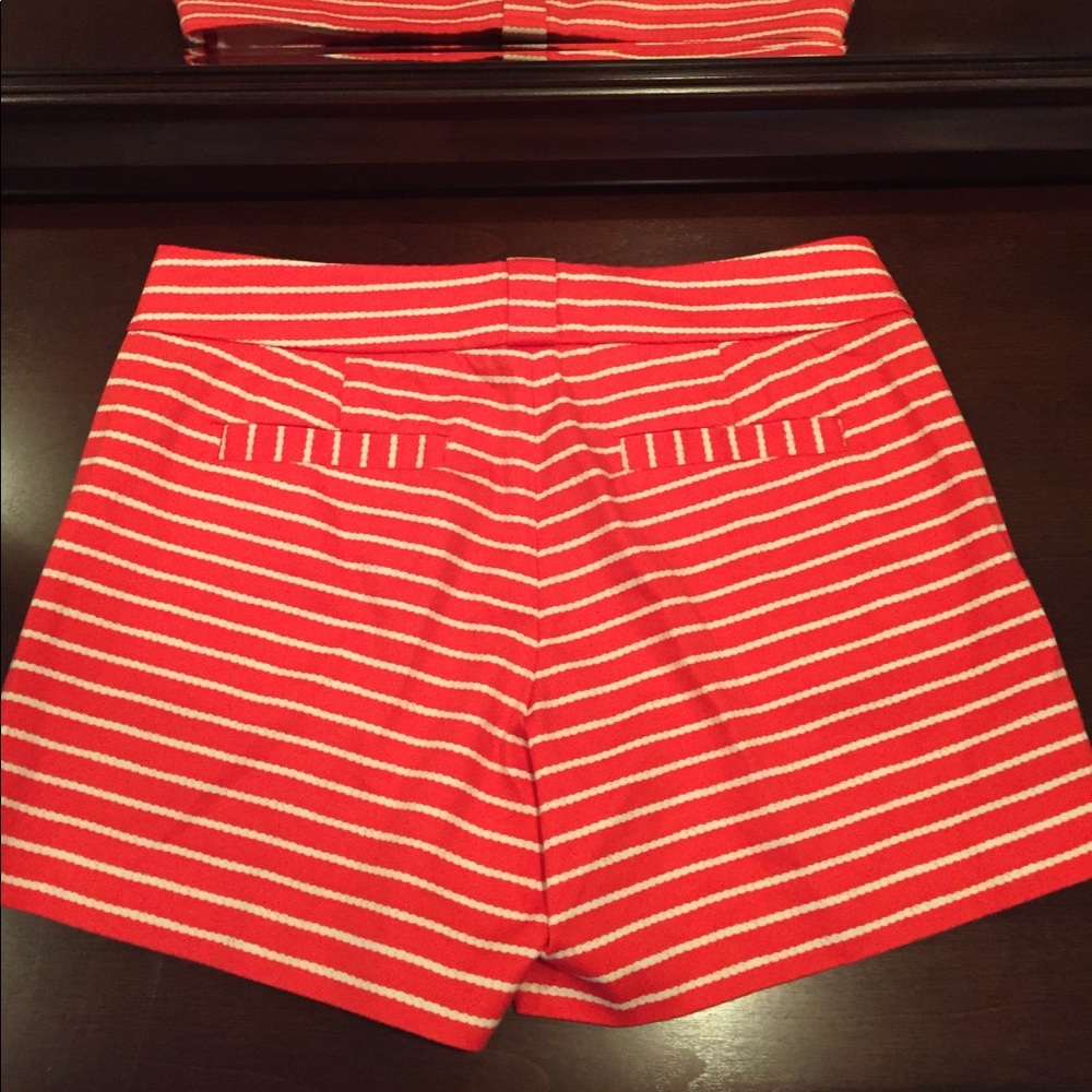 J.Crew Shorts Coral Nautical Rope Stripes - Picture 4 of 5