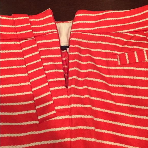 J.Crew Shorts Coral Nautical Rope Stripes - Picture 3 of 5