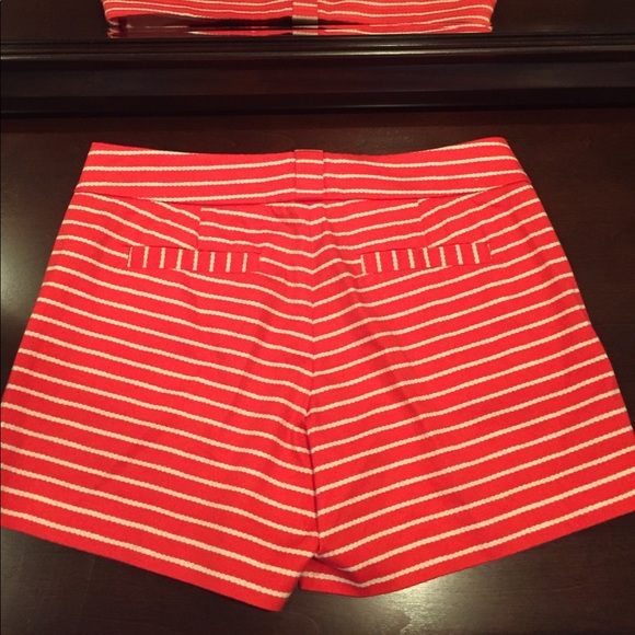J.Crew Shorts Coral Nautical Rope Stripes - Picture 4 of 5