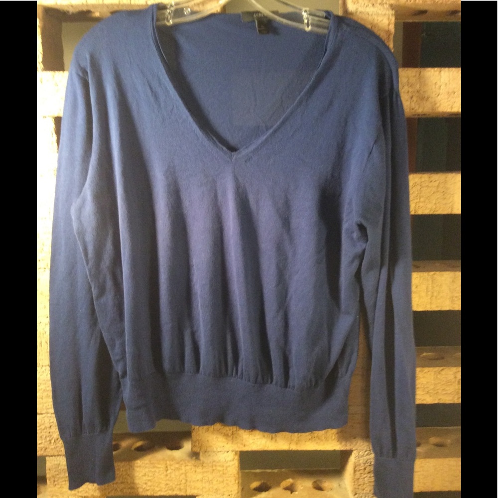 J. Crew cotton v-neck sweater