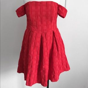 BARDOT Textured Off Shoulder Prom Dress (Size 10)