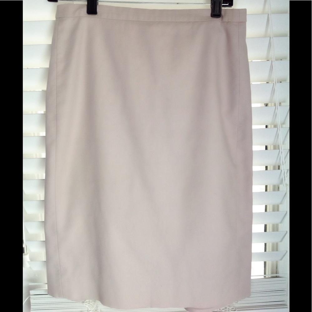 J Crew light pink cotton pencil skirt