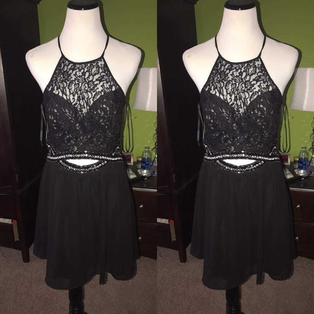 The black dress