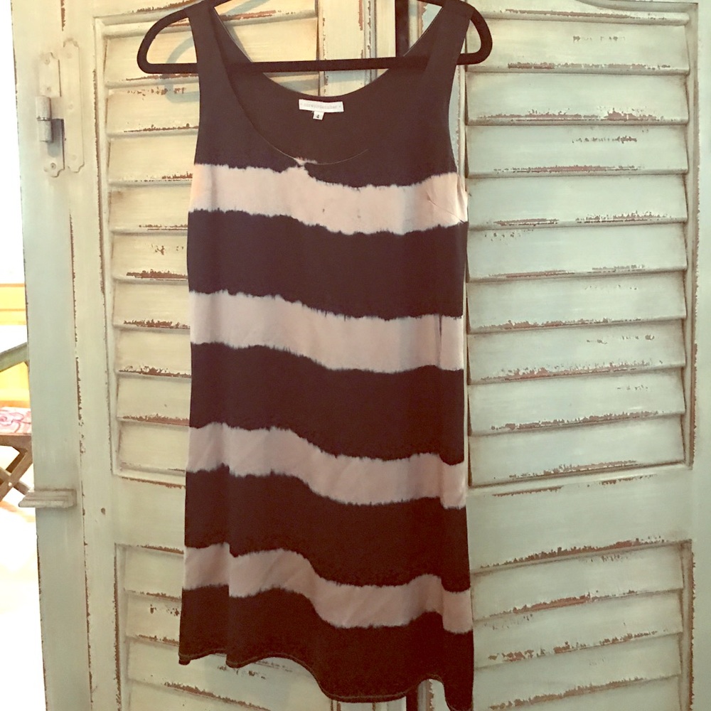 Striped silky dress