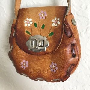Small Vintage Mexican Leather Purse