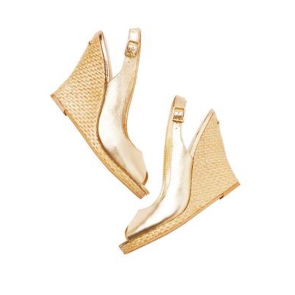 Lilly Pulitzer Gold Wedges