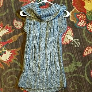 Sparkly cable knit vest