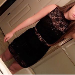 💙BLACK LACE SEQUIN DRESS💙