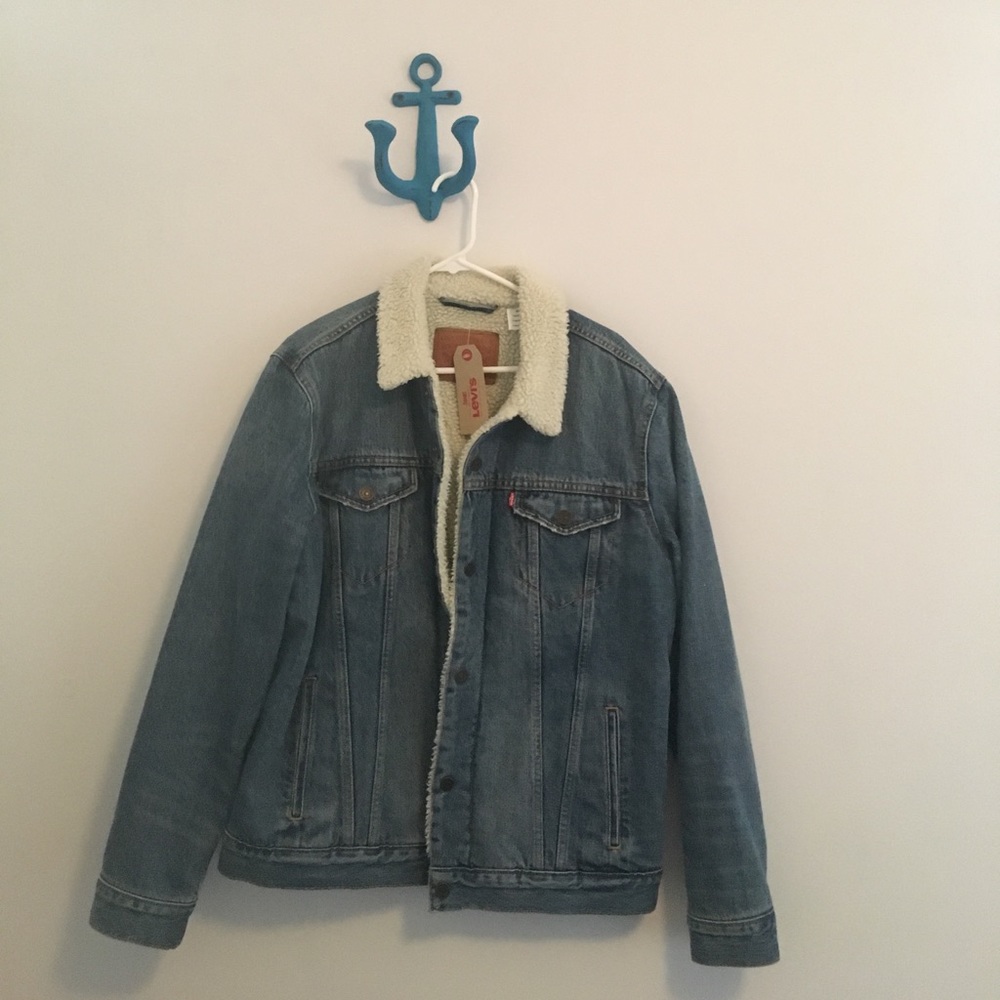 Men's Levi's Sherpa lined denim jacket