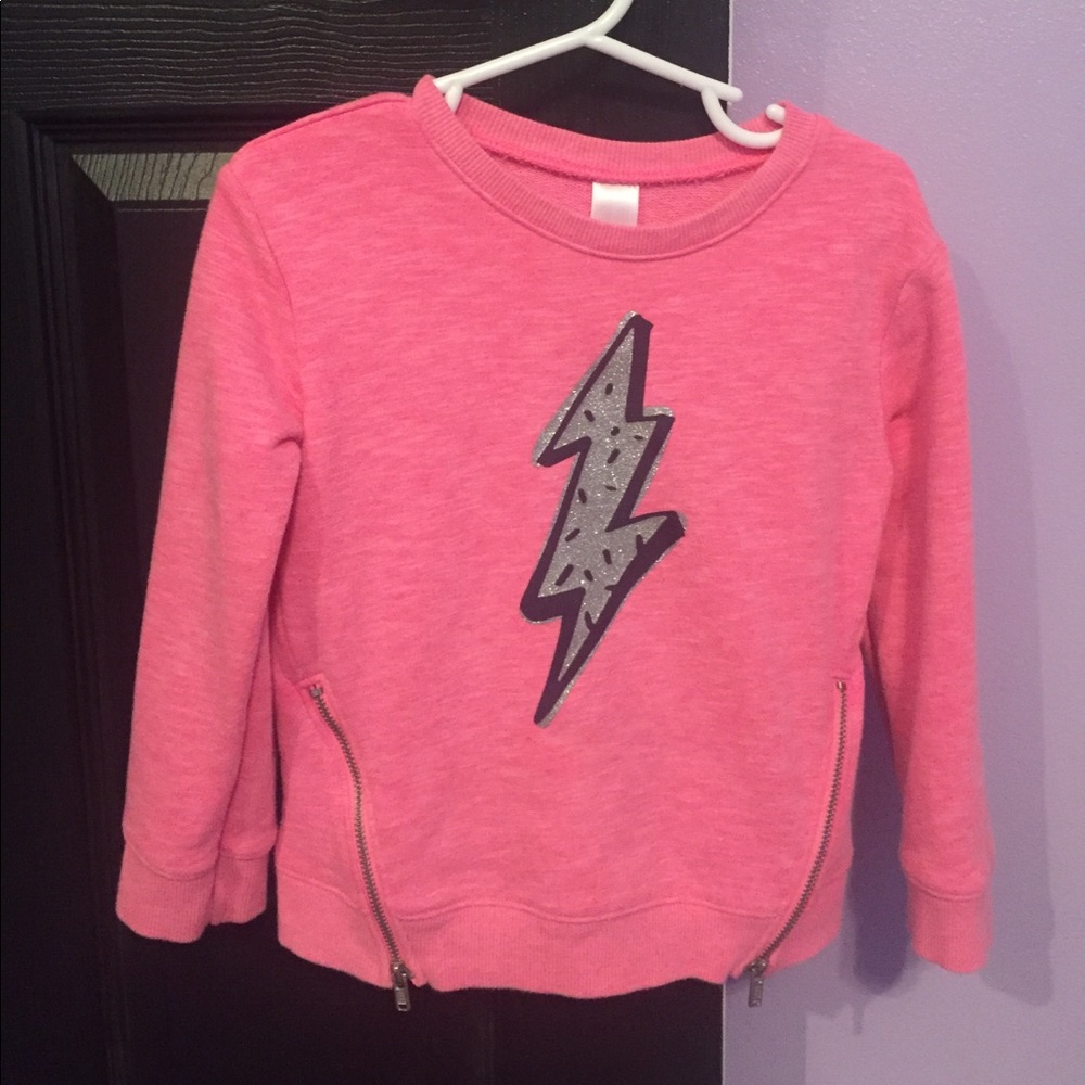Hot Pink Toddler Sweatshirt - Size 4T