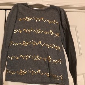 Gold heart top