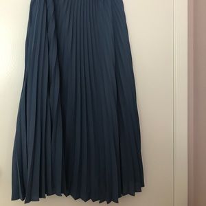 Blue Midi Accordion Skirt 💙