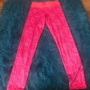 Pink/purple Printed leggings. Size:xs.  Never Worn